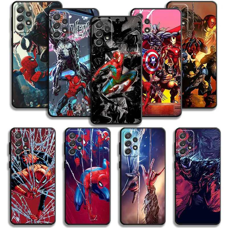 Marvel Spider Man VS Venom Case For Samsung Galaxy A55 A54 A53 A52 A35 A15 A50 A70 A51 A14 A13 A12 A34 A32 A71 A22 A21s A23