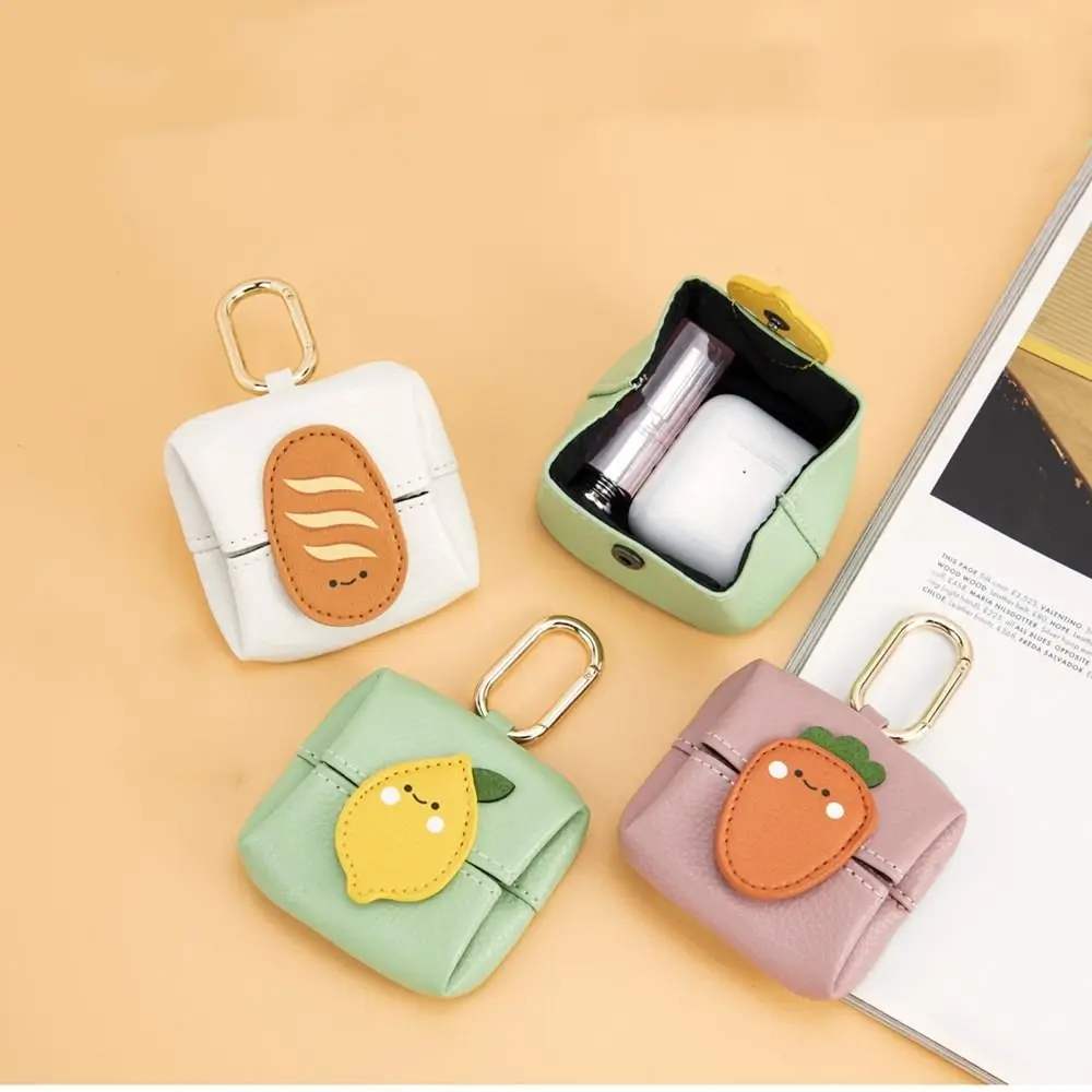 New Multipurpose Microfiber Leather Earphone Bag Pendant Mini Lipstick Storage Pouch Coin Purse Multi purpose Student Wallet