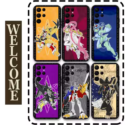 War G-Greymon D-Digimon Phone Case for Samsung Galaxy S24 Ultra S22 S23 Ultra S21 S20 5G Protective Silicone TPU Funda