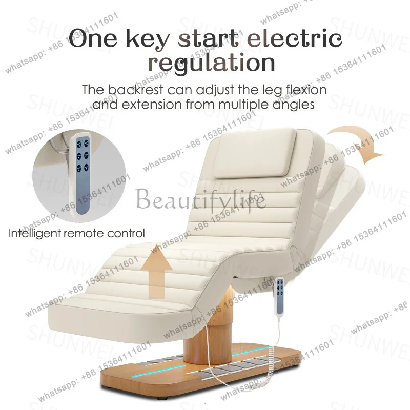 Factory Direct Sales Electric Beauty Salon Special Three Motors Fully Automatic Lifting Sit and Lie