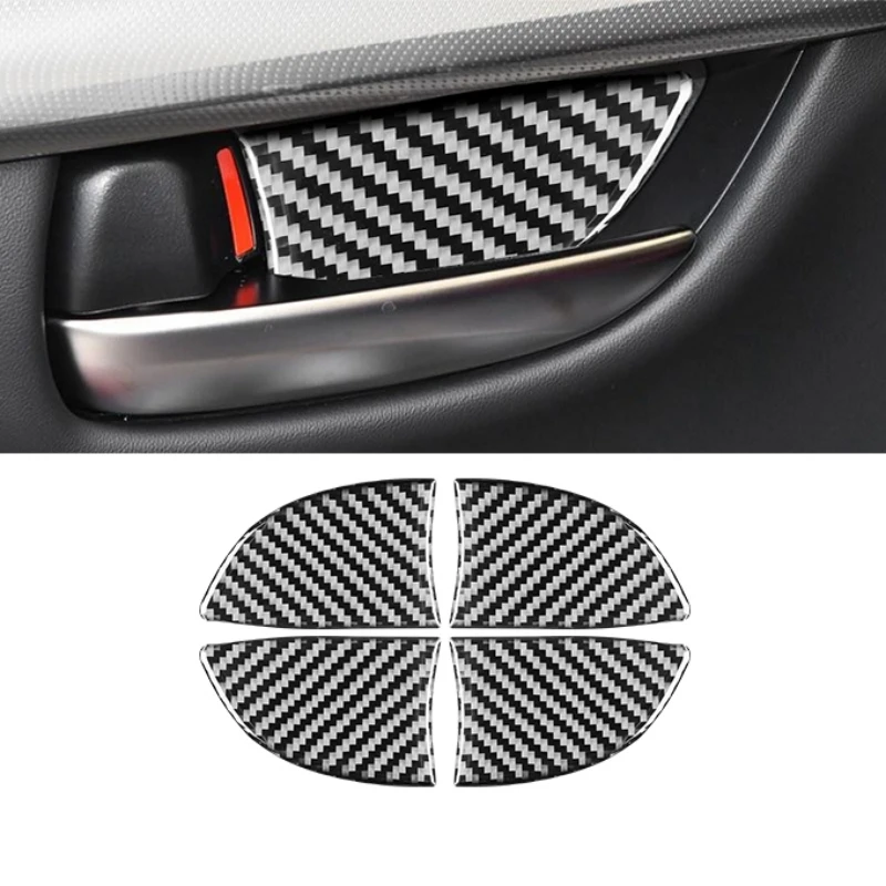 For Lexus NX 200 200t 300h 2014-2019 Inner Handle Door Bowl Cover Trim Stickers Decal Car Interior Accessories Carbon Fiber