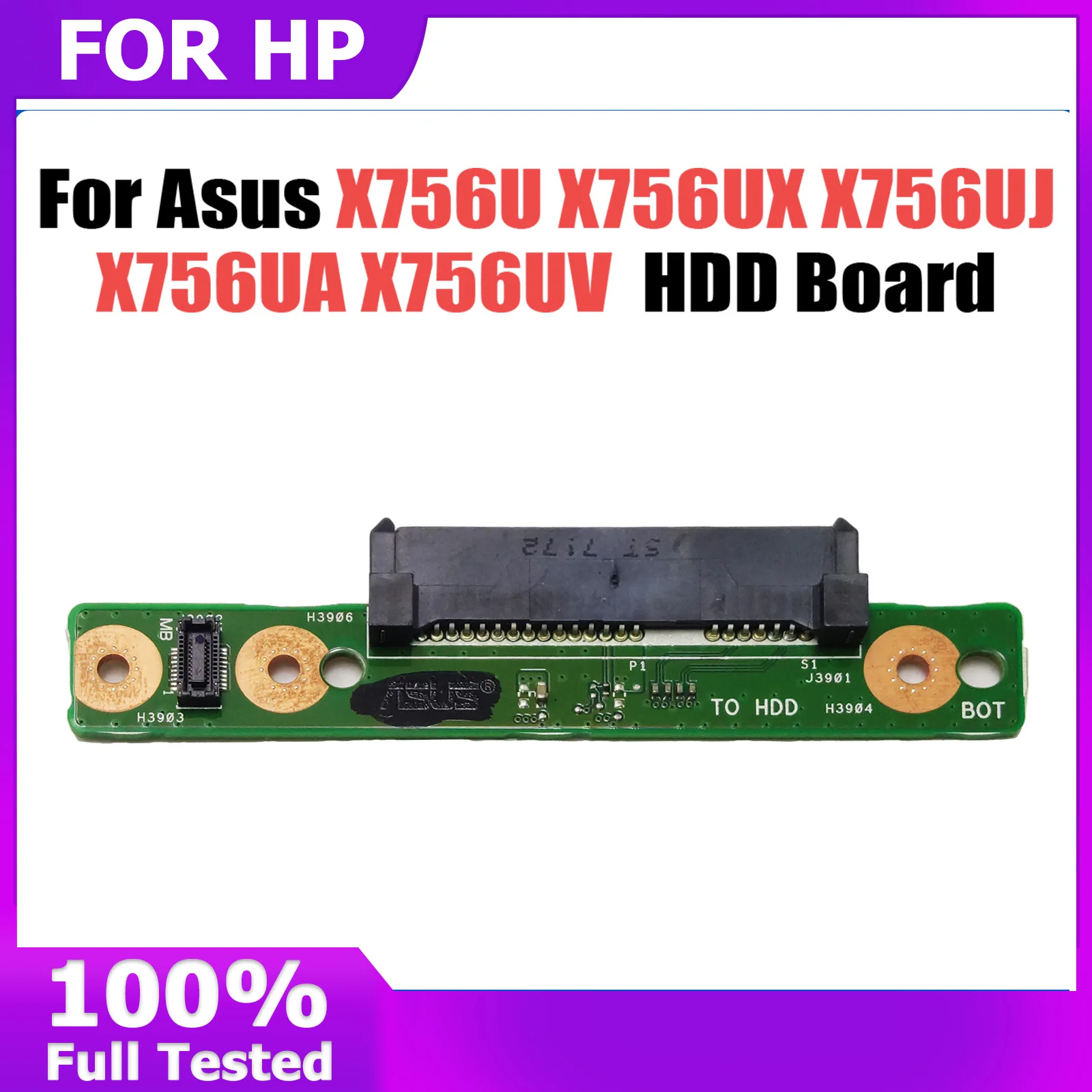 X756UX HDD board REV 2.0 For Asus X756U X756UX X756UJ X756UA X756UAM X756UV X756UQ X756UQK Hard Disk Drive Board OK