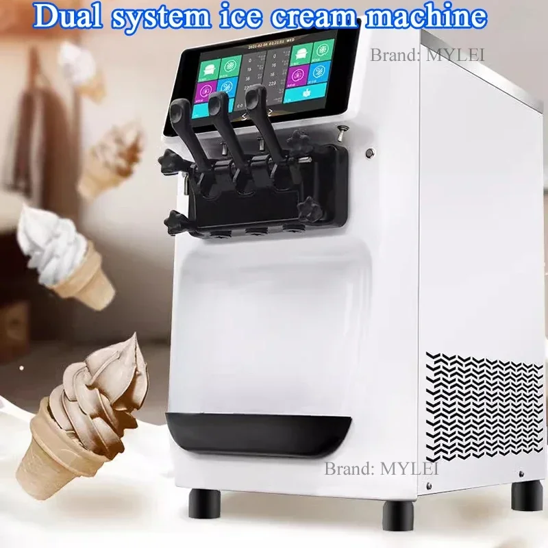 Commercial Ice Cream Machine 2900W Single Flavor Countertop Hard Serve IceCream Maker For Restaurant Snack Bar
