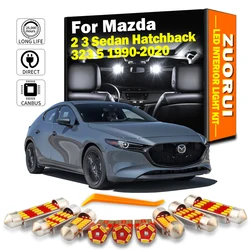 ZUORUI Canbus Car Accessories LED Interior Map Dome Light Kit For Mazda 2 3 Sedan Hatchback 323 5 1990-2020 Led Bulbs No Error
