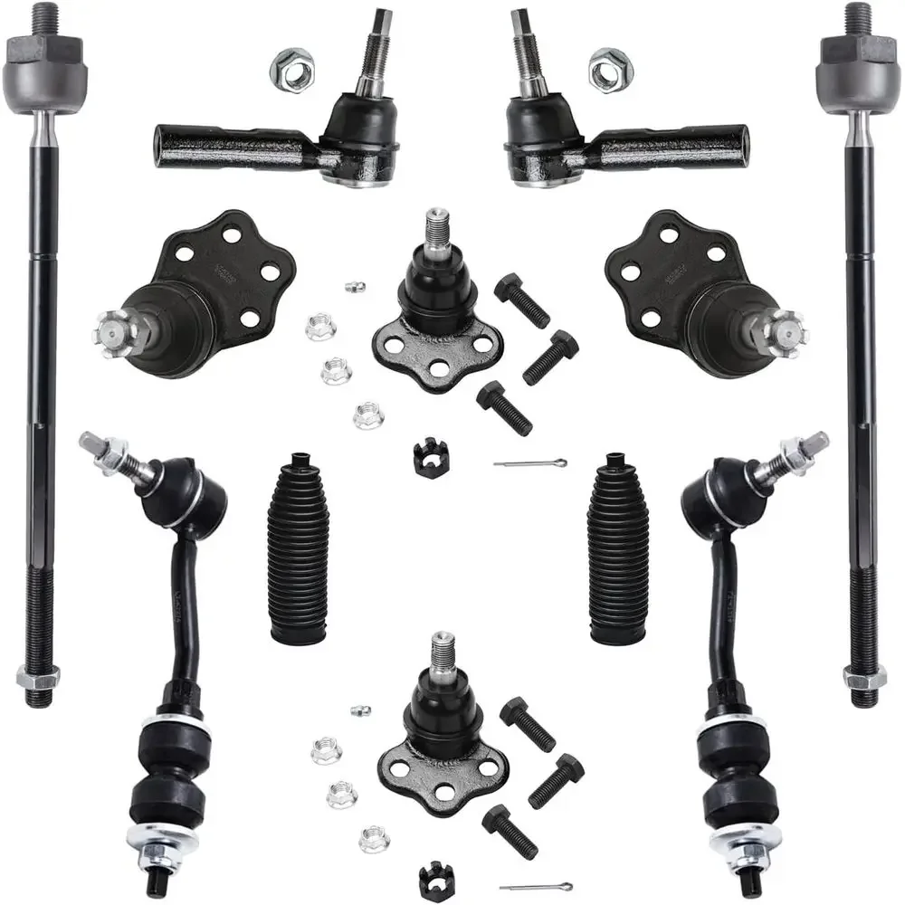 

Suspension Kit for 2000-2004 Dakota & 2000-2003 Durango - 12pc Set: Upper/Lower Ball Joints, Tie Rods, Sway Bar Links & Boots