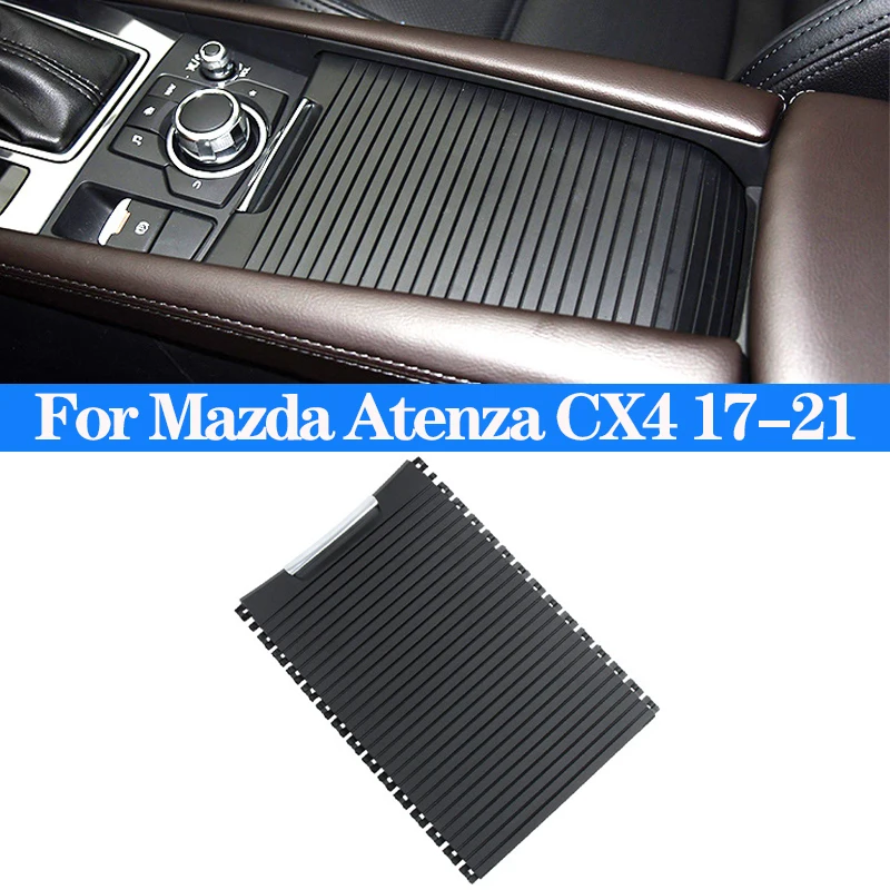 

Car Center Console Cup Holder Cover Slide Roller Blinds Storage Box Zipper Sliding Cover For Mazda Atenza CX4 17-21 Accessories