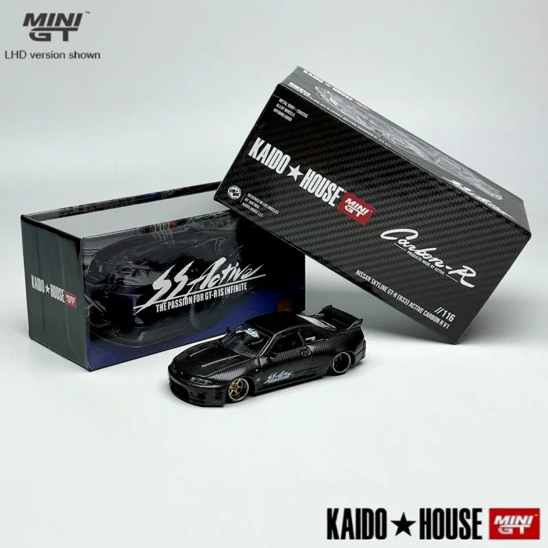 1:64 Kaido House 116 Nissan Nissan GTR R33 Miniaturmodell aus Druckgusslegierung, Dekoration für Erwachsene, Jungenspielzeug, Kindergeschenk