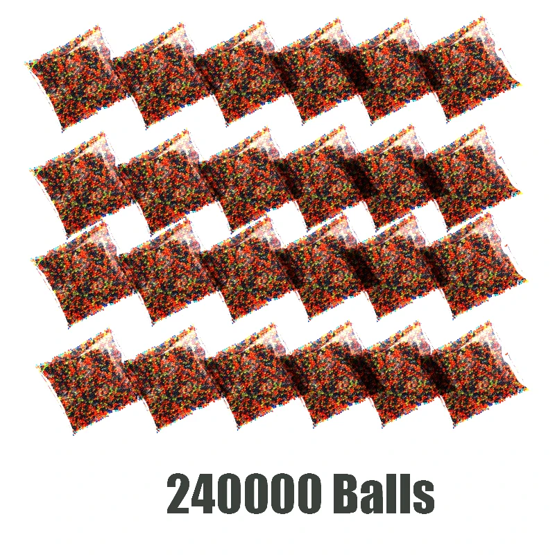 120000pcs 7-8mm Water Beads Gel Ball Electric Gun  Polymer Crystal Soil Hydrogel Gel Polymer Growing Water Balls