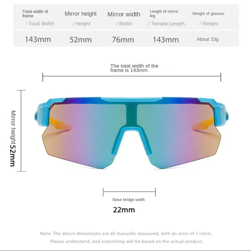 Gafas de sol de ciclismo UV400, lentes HD, medio marco, resistente a los rayos UV, gafas de ciclismo cómodas de moda para deportes al aire libre, gafas para montar