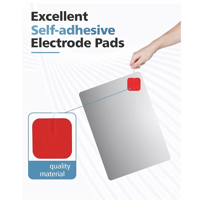 ABLN-40PCS Value Pack TENS Unit เปลี่ยนแผ่น,Reusable Latex-ฟรี Electrodes Pads ใช้งานร่วมกับเครื่อง TENS