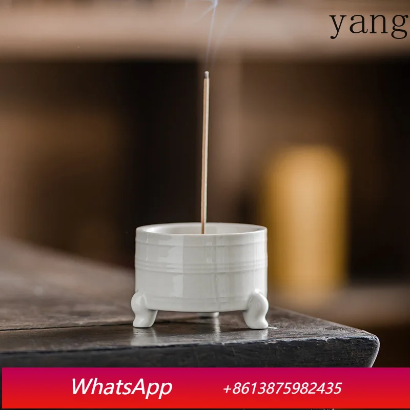 

LTT grass and wood ash line incense insert zen household ceramic creative small incense burner retro aromatherapy burner