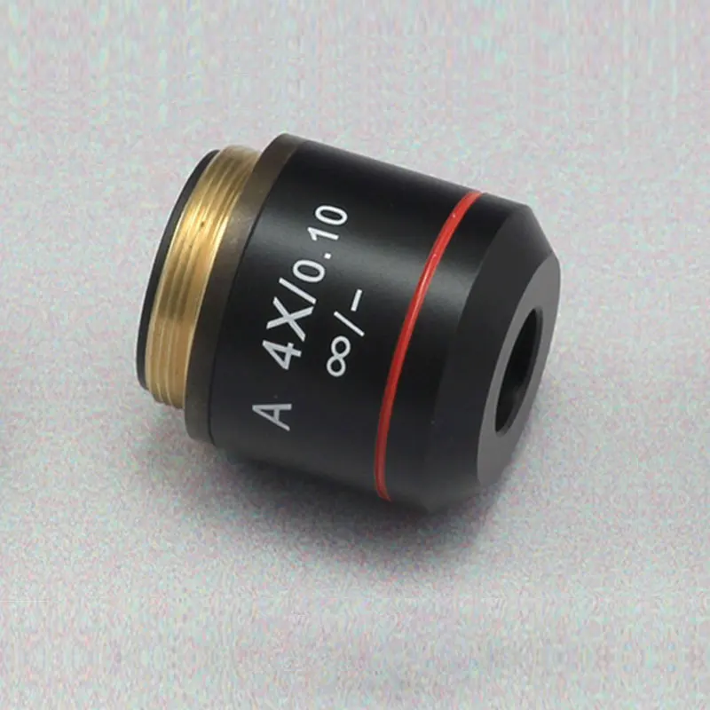 Biological Microscope Achromatic Infinity Objective Lens 4X 10X 20X 40X 60X 100X Infinity System for Olympus Microscope