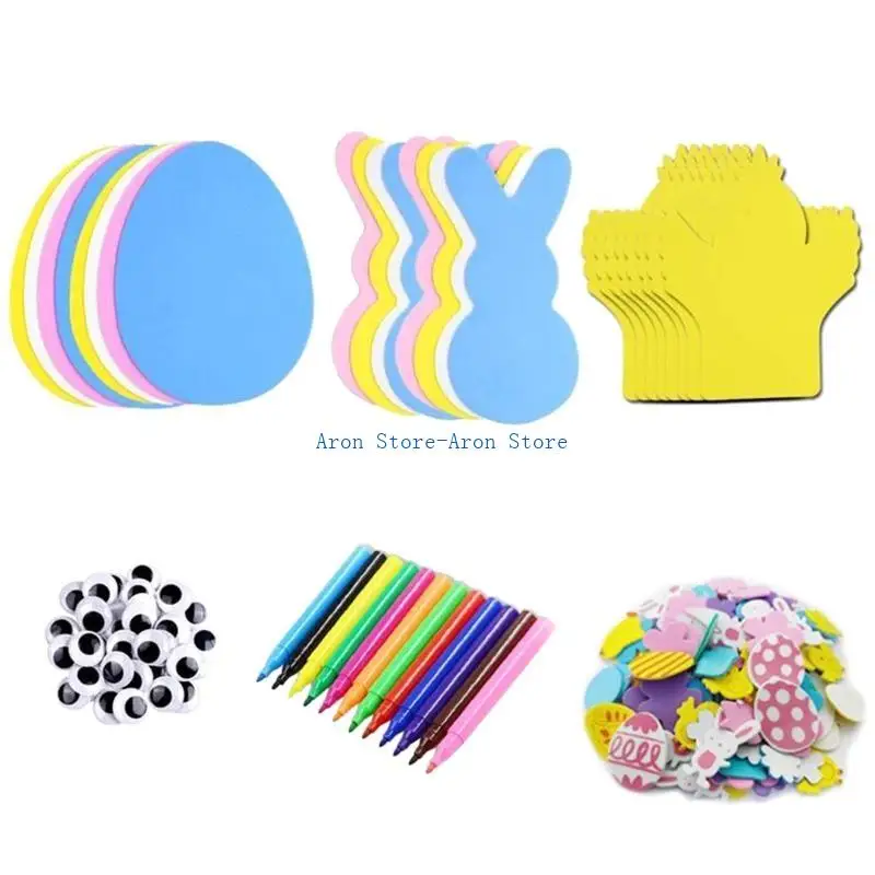 H3CF Easter Eva Foam Make Handmade Make Making Contlitful Painted Easter Stefrical