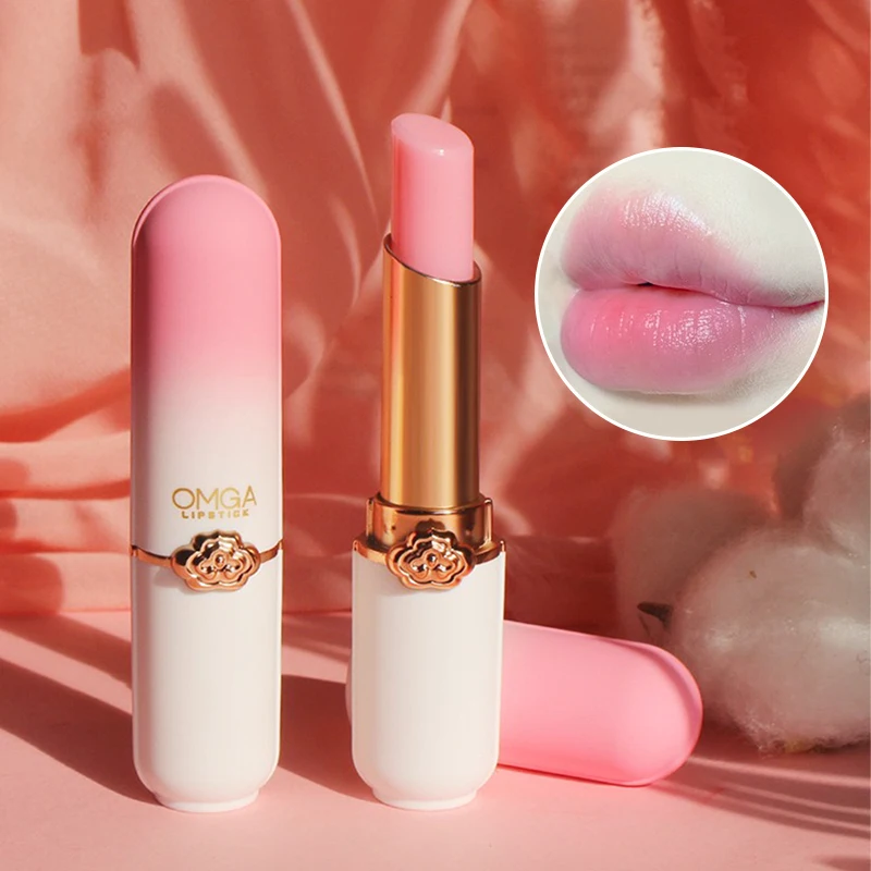 Peach Color Change Lipstick Non-Stick Cup Jelly Lipstick Moisturizing Moisturizing Color Change Lip Balm Warm Change Lip Balm