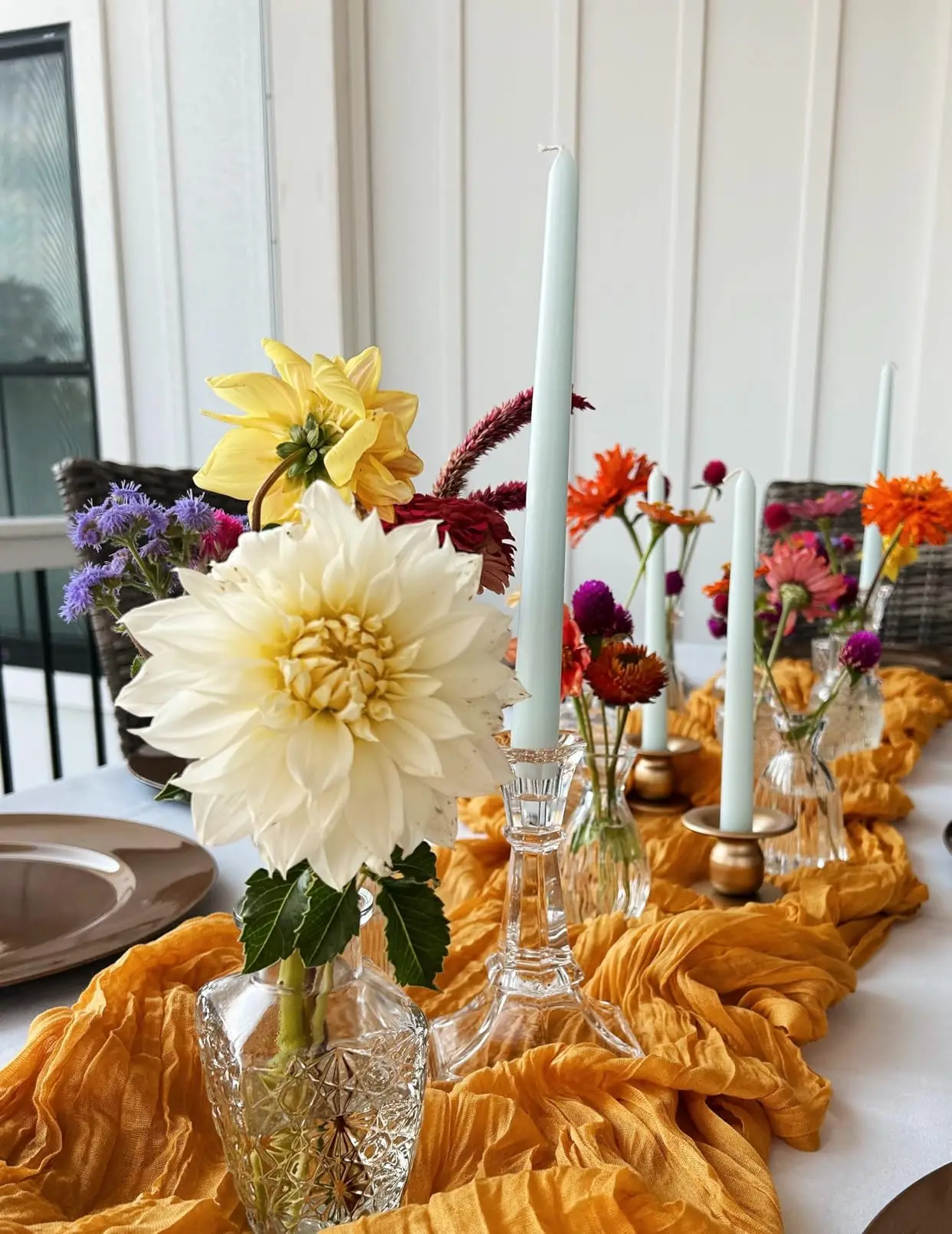 Ginger Cheesecloth Table Runner Rustic Boho Gauze Cheese Cloth Table Runner Wedding Bridal Shower Birthday Party Decorations