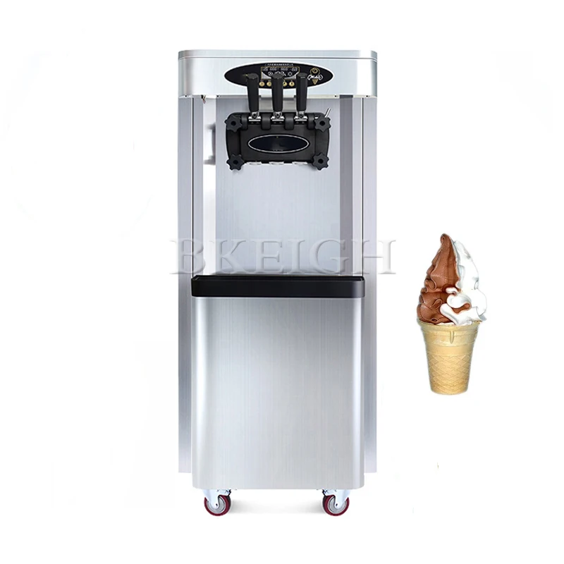 Vertical Three Flavor Soft Ice Cream Machine Made In China Factory Price Frozen Yogurt Machine