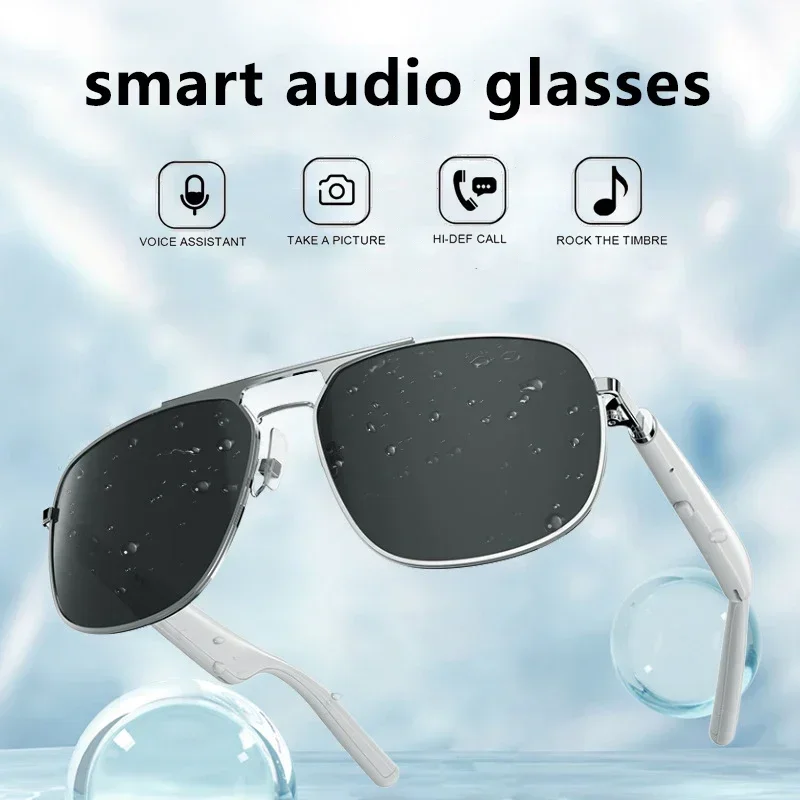 2024 Camera Control Audio Smart Glasses HD Bluetooth Call Voice Assistant Listen Music Glasses Smart Sports Polarized Sunglasses