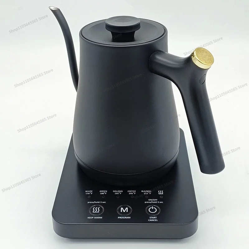 For Slender Mouthed Electric Kettle, Hand Brewed Coffee Maker, Office and Household Kettle, Adjustable Temperature