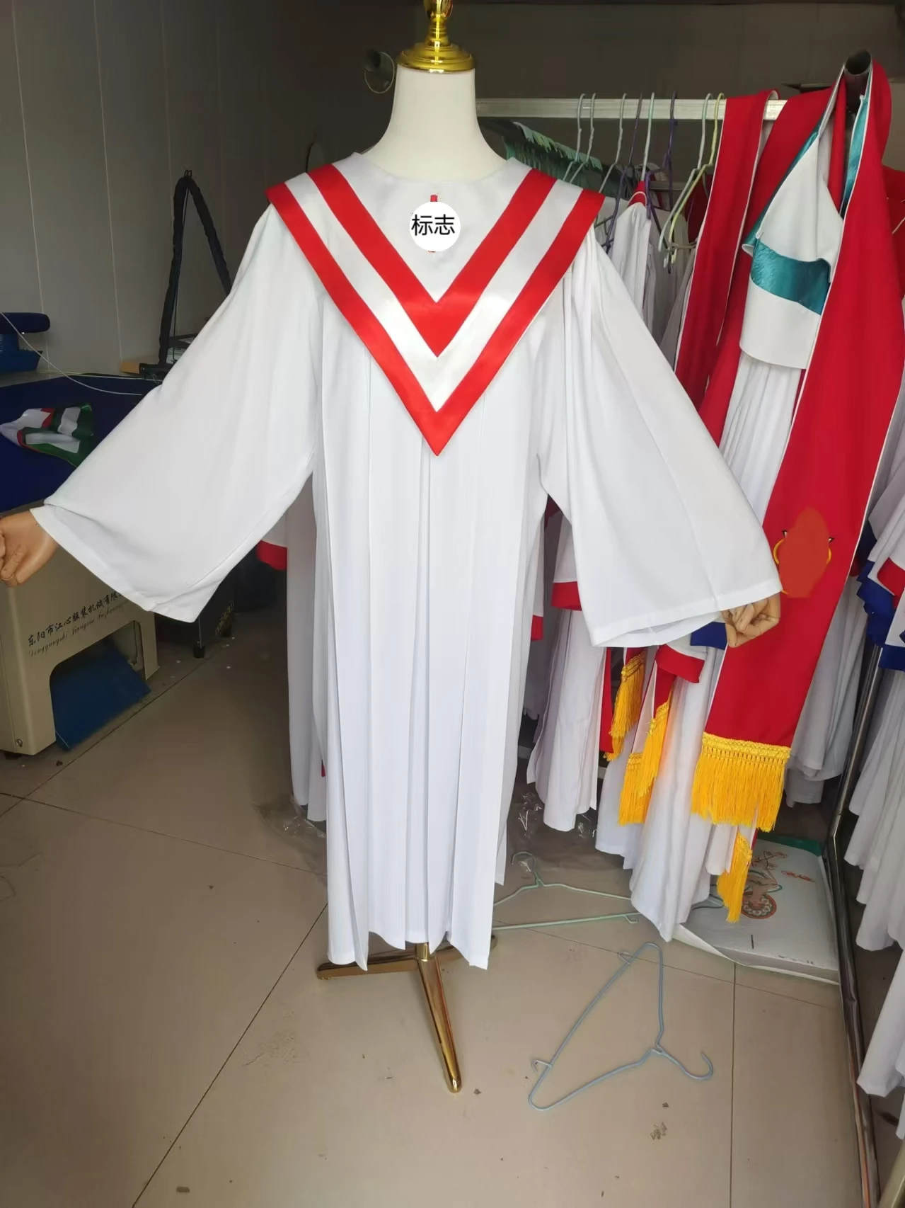

Choir Christian Church Robe White Women Gown Stage