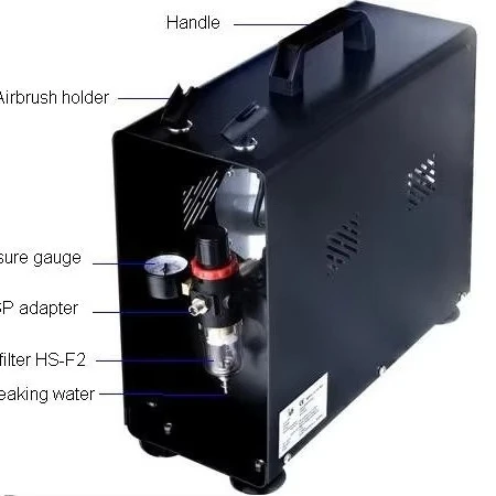 AS196A Airbrush Aompressor Airbrush Compressor Kit Air Paint Gu n Small Art with Airbrush