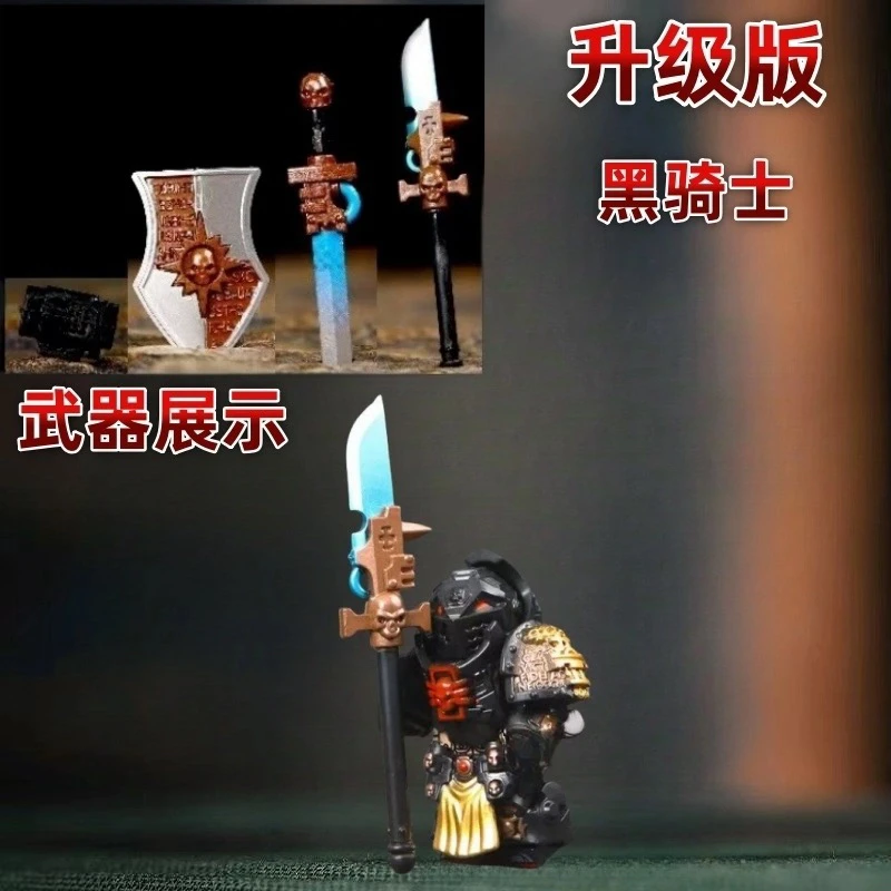 MOC verbesserte Version von Knight Battle Villain Warrior Spiel Bausteine Cartoon Anime Puppe Spielzeug Sammlung Dekoration