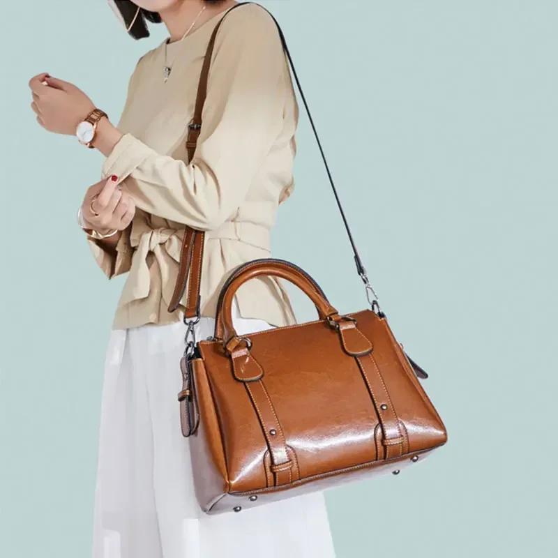 Yao dong bolso de mano para mujer, bolso de piel de vaca de calidad de diseñador de lujo, bolso cruzado de gran capacidad para mujer, bolsos de mano para mujer