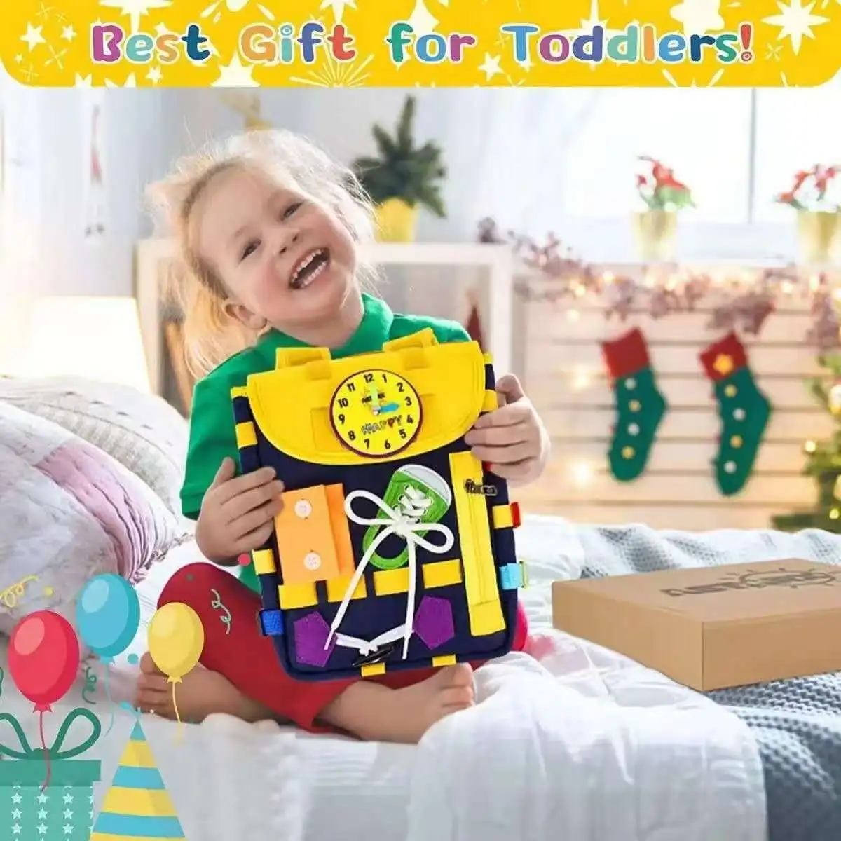 Montessori Early Education Tools Felt Bags Children's Toy Schoolbags Learning Life Skills Activity Boards Busy Bags