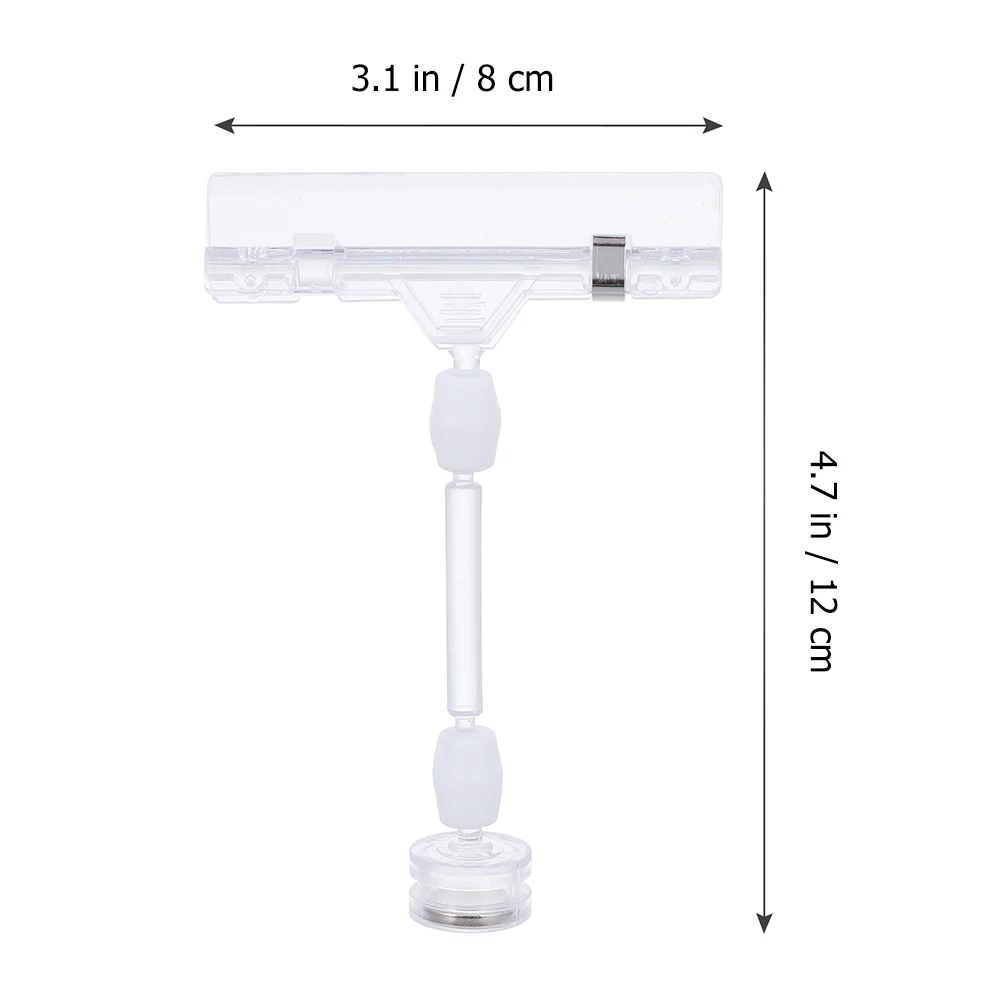 

4 Price Tag Clips Retail Display Supermarkets Promotional Label Clamps Tags Signs Menu Holder Table Numbers Food Labels