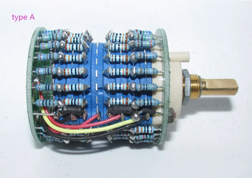 

High precision 4 × 24 gear precision split stepping 50K, 100k250k, 500K stereo volume potentiometer