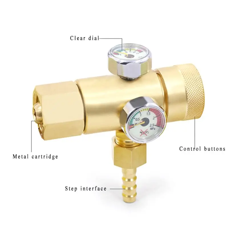 AB46-Propane Acetylene Meter Oxygen Meter Brass Pressure Reducing Valve Pressure Reducer Energy-Saving Meter