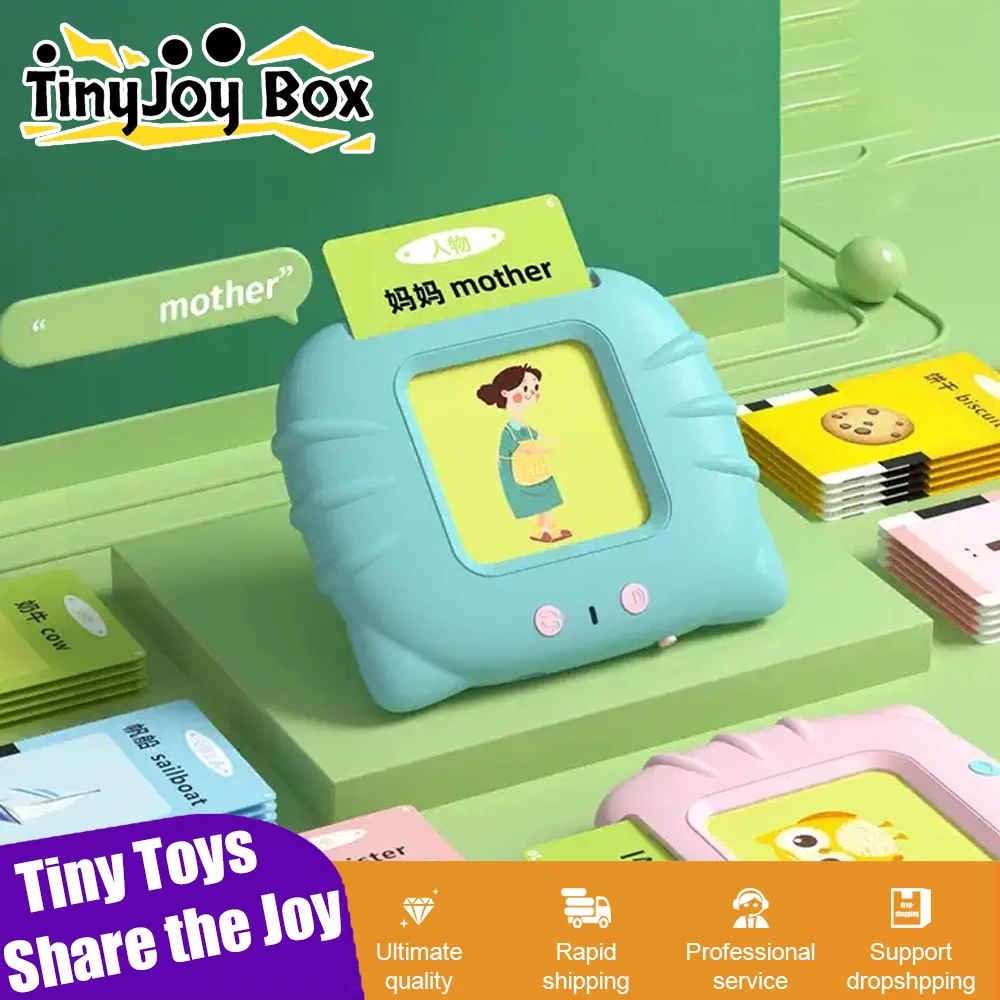 Schede flash parlanti per bambini per bambini di 3 anni Giocattoli sensoriali Montessori Flashcard 224 Parole visive Giocattolo educativo precoce Regali per bambini