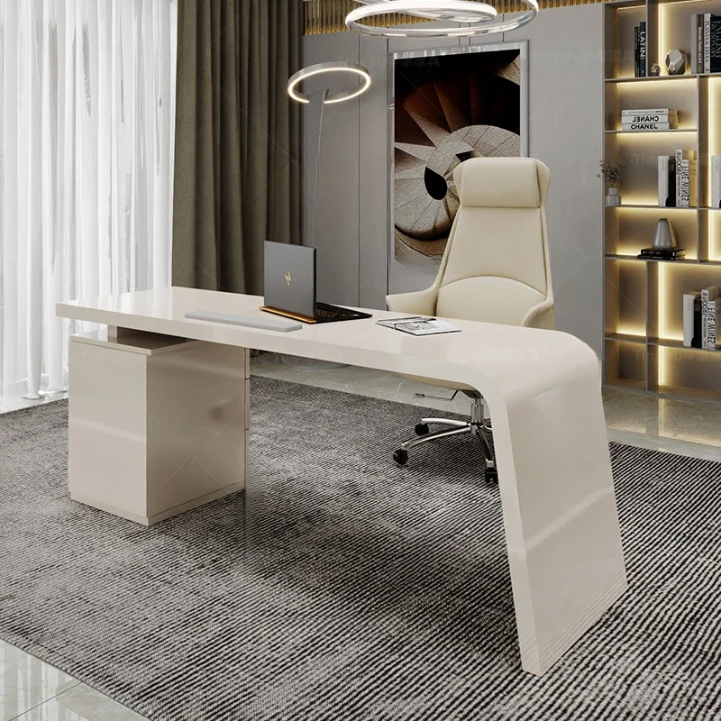 

Modern Aesthetic Office Desk Luxury Computer Writing Boss Executive Office Desk Study Conference Meuble Bureau Furniture