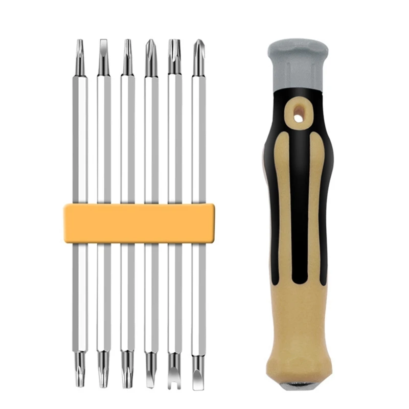 A2UD Insulated Screwdriver Set Multi-functional Double for Head Blades with Magnetic Repair Kits Workmanship Design Easy Hold