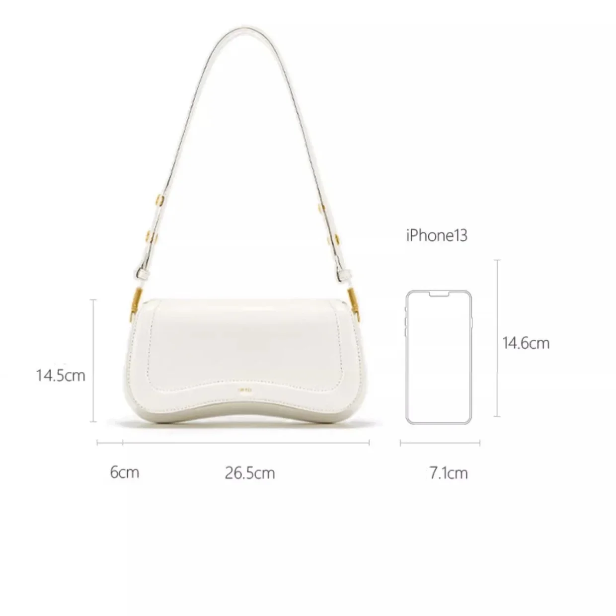 JW PEI Bolsa feminina luxuosa crossbody, bolsa de ombro vintage com alça ajustável, carteira leve adequada para viagens diárias