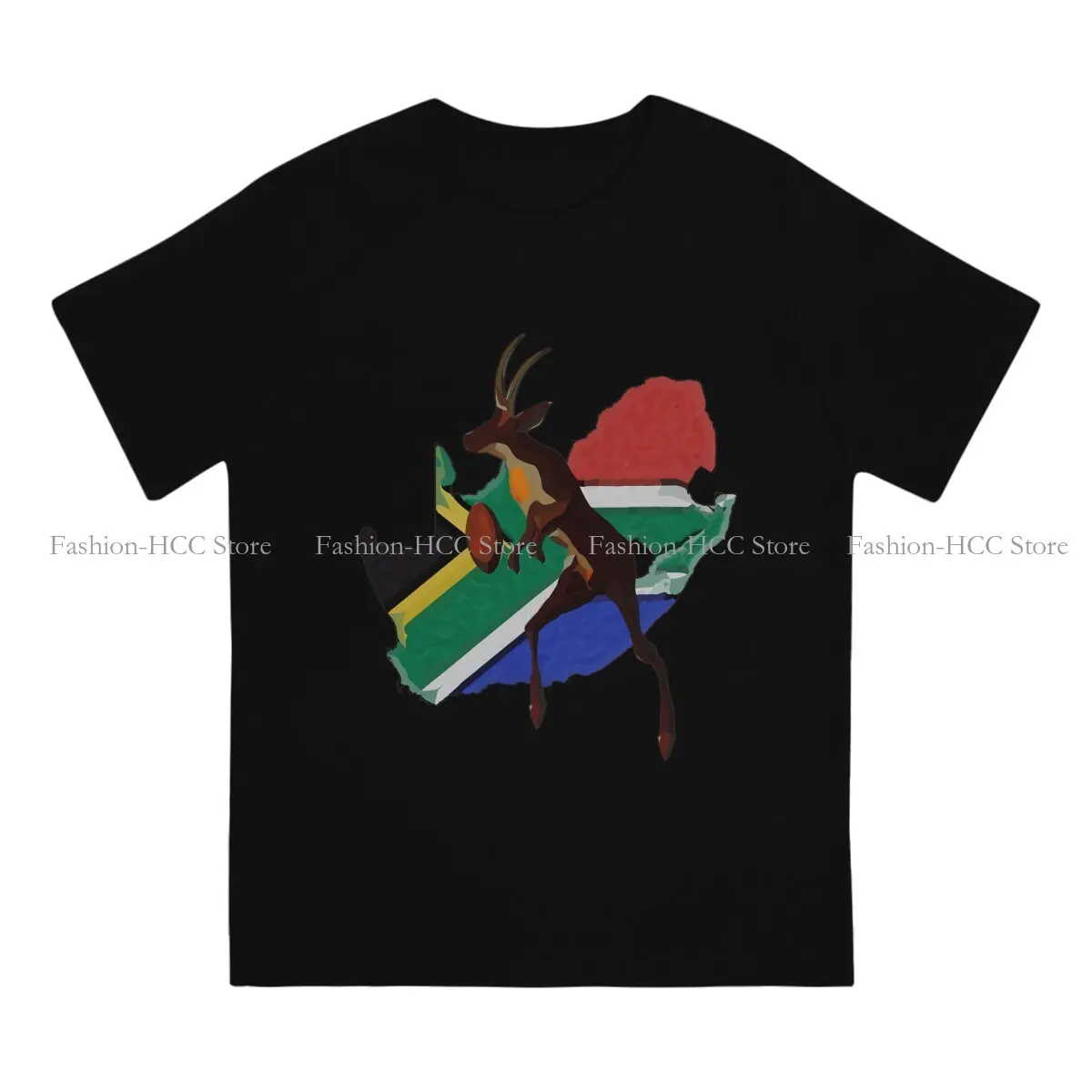 South Afric Springbok Rugby Playing with SA Country Tshirt Homme Men's Tees Blusas Polyester T Shirt For Men