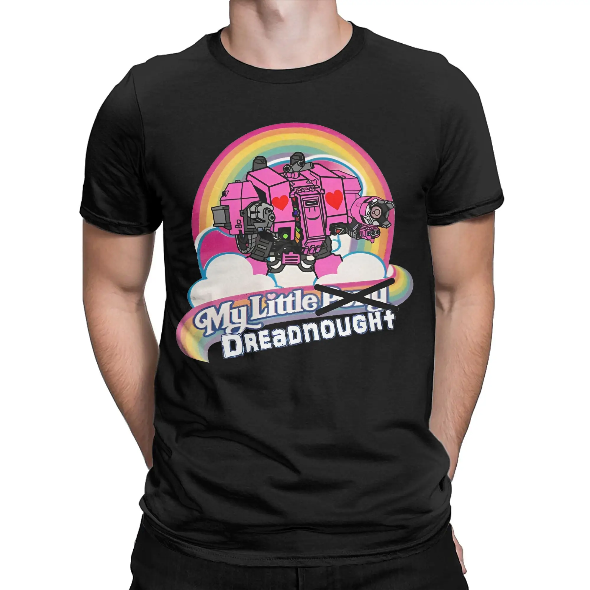 My Little Dreadnought War-hammers T-Shirt for Men Women  Vintage 100% Cotton Tees Crewneck Short Sleeve T Shirt Party Clothing