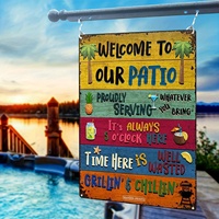 Vintage Metal Tin Sign, (30.48cm*20.32cm) \