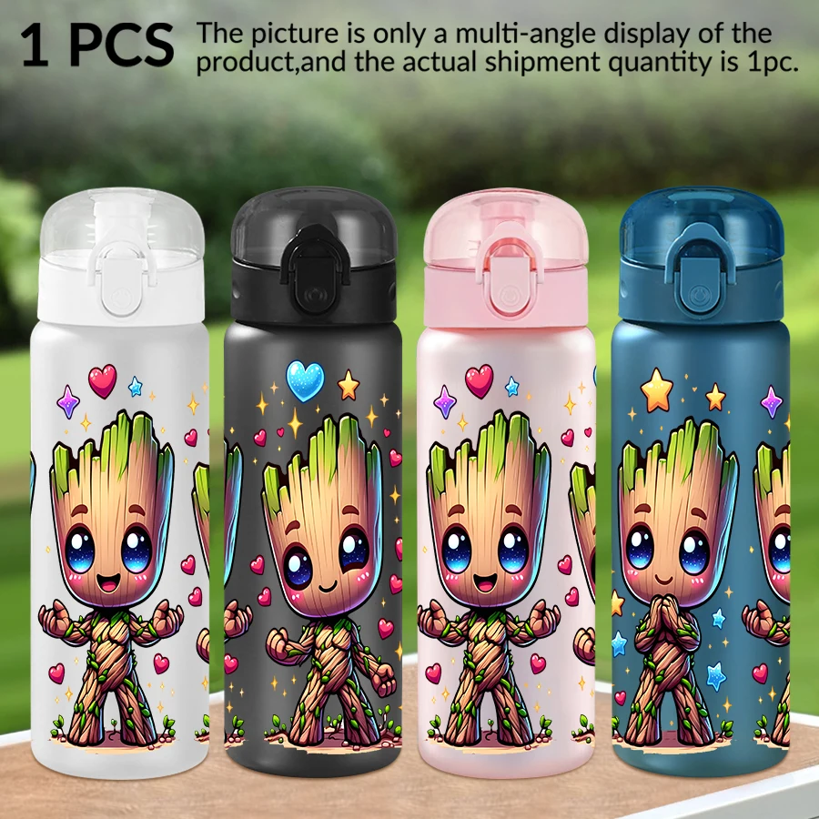 

1Pc Disney Groot Heart Shape Pattern 26oz Plastic Water Bottle Outdoor Sports Water Cup Birthday/Homecoming Gift