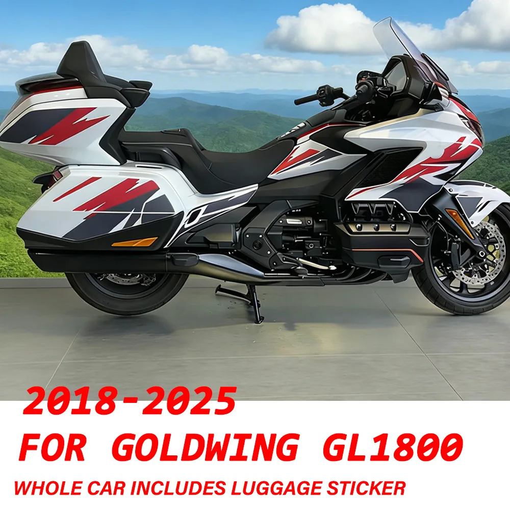 Kit Adesivi Decorativi Impermeabili con Motivo Floreale Completo per Bagagli GOLDWING GL1800 GL 1800 2018-2025