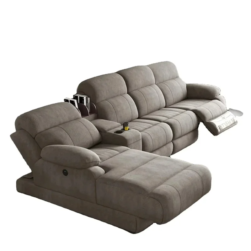Fabric Sofa Electric Function Sofa Living Room With Massage Modern Lightweight Luxury Space Capsule Sofa