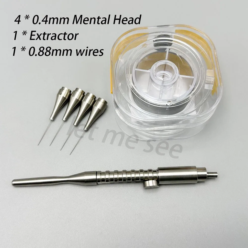 1 Set Dental Root Canal Rstoration Tool Files Extractor Broken File Removal Stainless Steel Oral Dentist Instrument