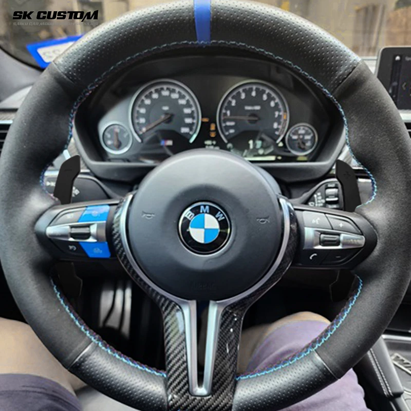 SK CUSTOM For BMW aluminum alloy magnetic paddle shifters G20 G30 G87 M2 M3 M4 F20 F30 F45 car steering wheel modification