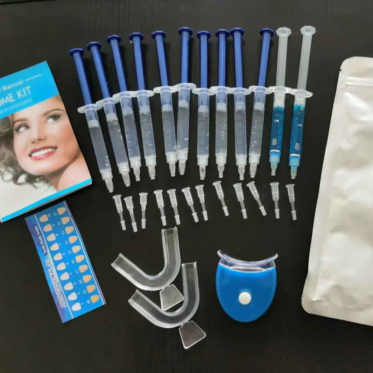 

Oral care drop ship Home Use Teeth Whitening Kit Oral gels Tooth Whitener Bleaching White With 44% Peroxide whitening teeth gels