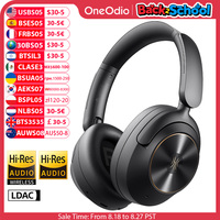 Oneodio A6 ANC Wireless Bluetooth 6.0 Headphones -48dB Hybrid Active Noise Cancelling Over Ear Headset With Mic Hi-Res LDAC APP
