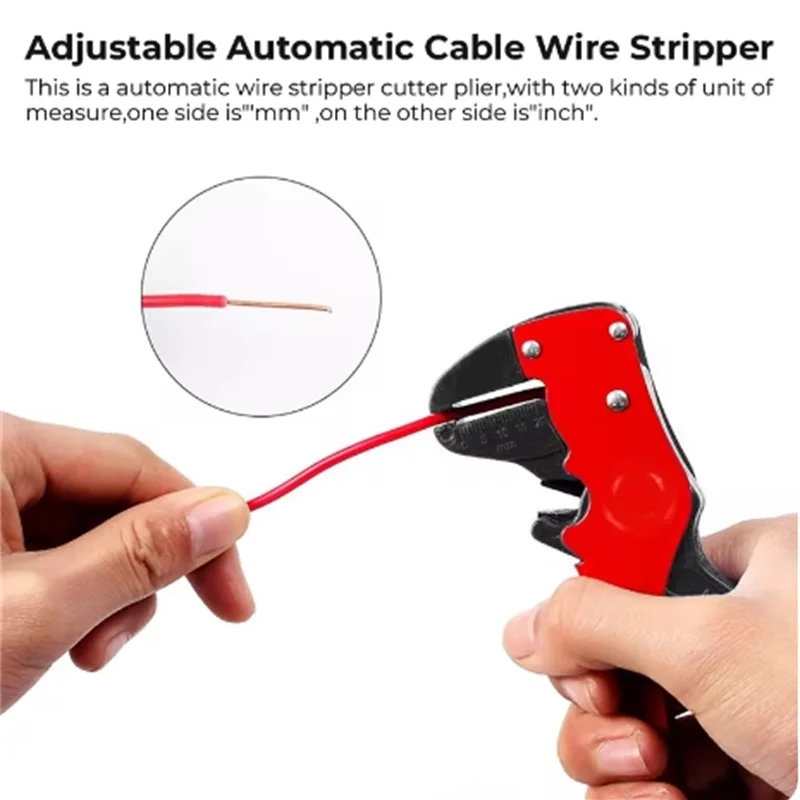 Duckbill Wire Stripper Reset Spring Cable Crimper Spring Wire Cutter Automatic Crimper Cable Cutter Flatwire Stripping Plier