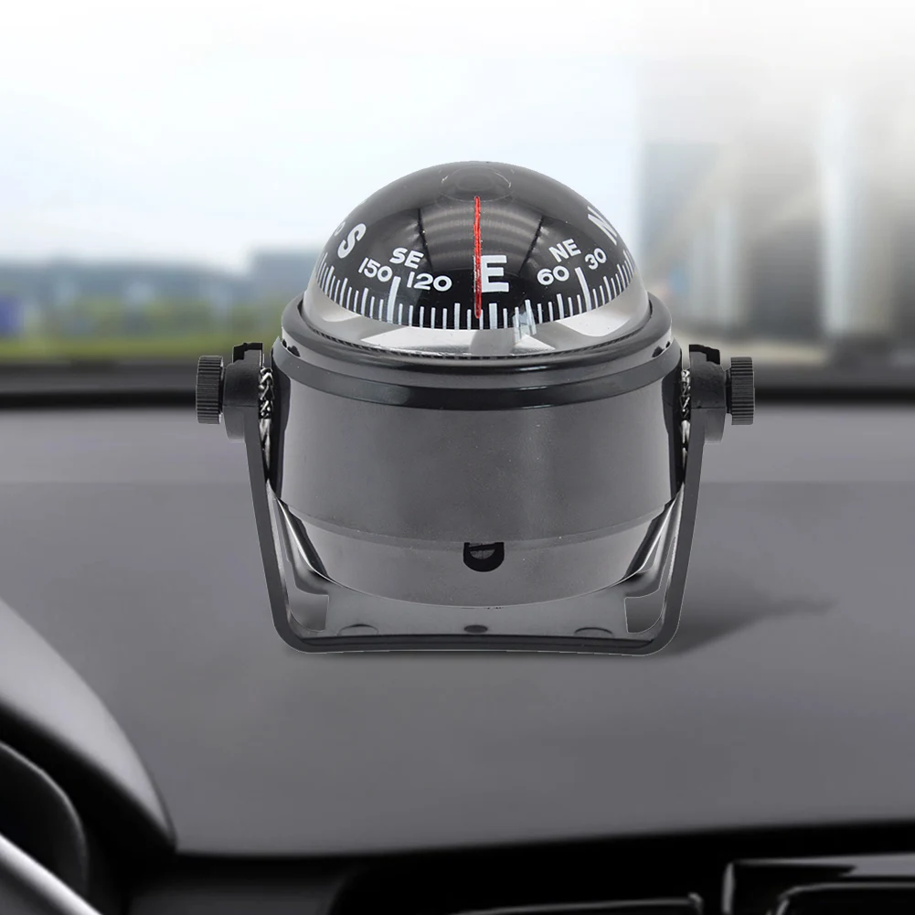 Ball Shaped Nautical Compass 360 Degree Rotation Sea Pivoting Marine Boat Compass with Dial Splashproof Marine Navigation Guide