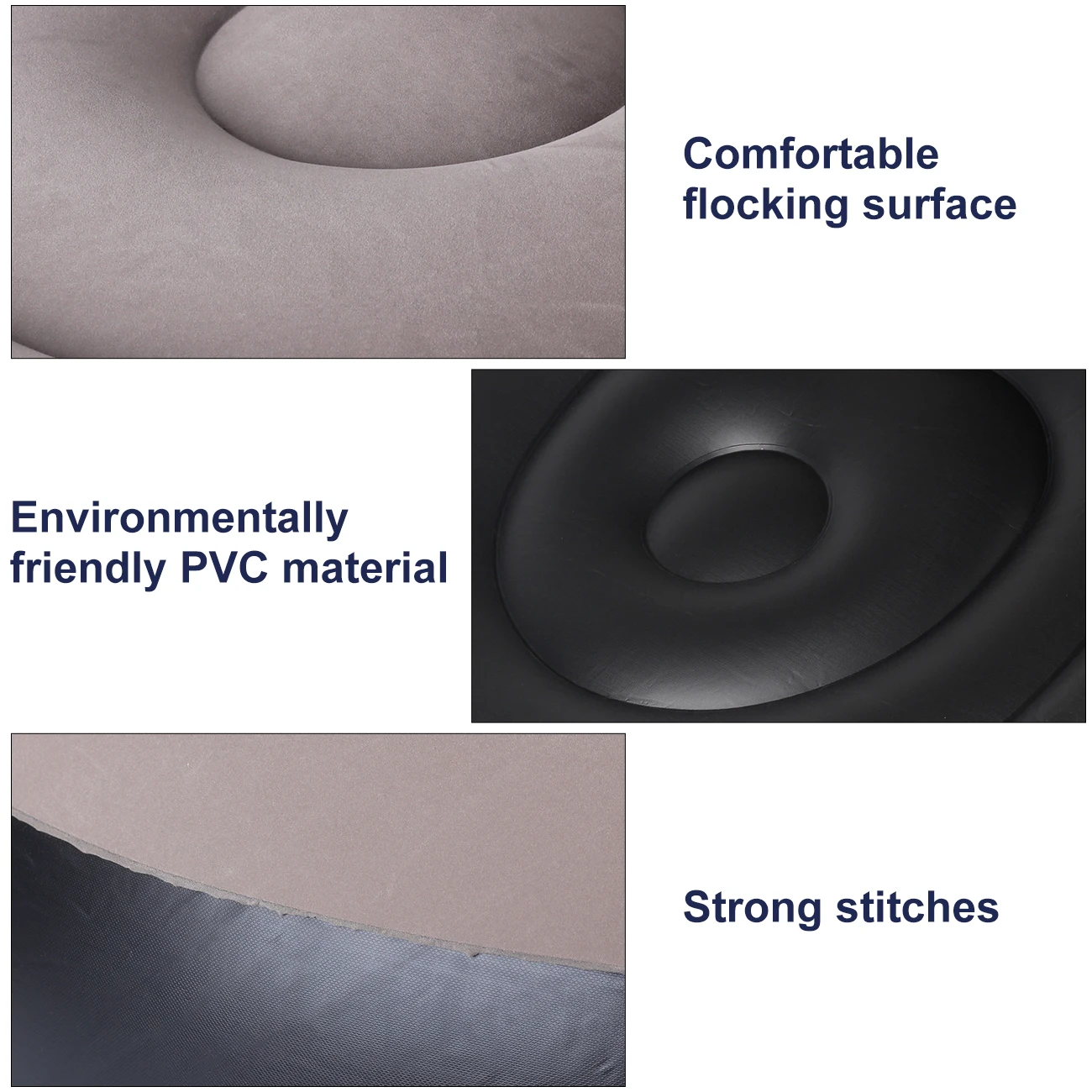 Flocked Inflatable Lazy Sofa - Made of Eco-Friendly PVC, Perfect for Leisure Chairs, Balcony Nap Chairs, and Single Recliners image 4