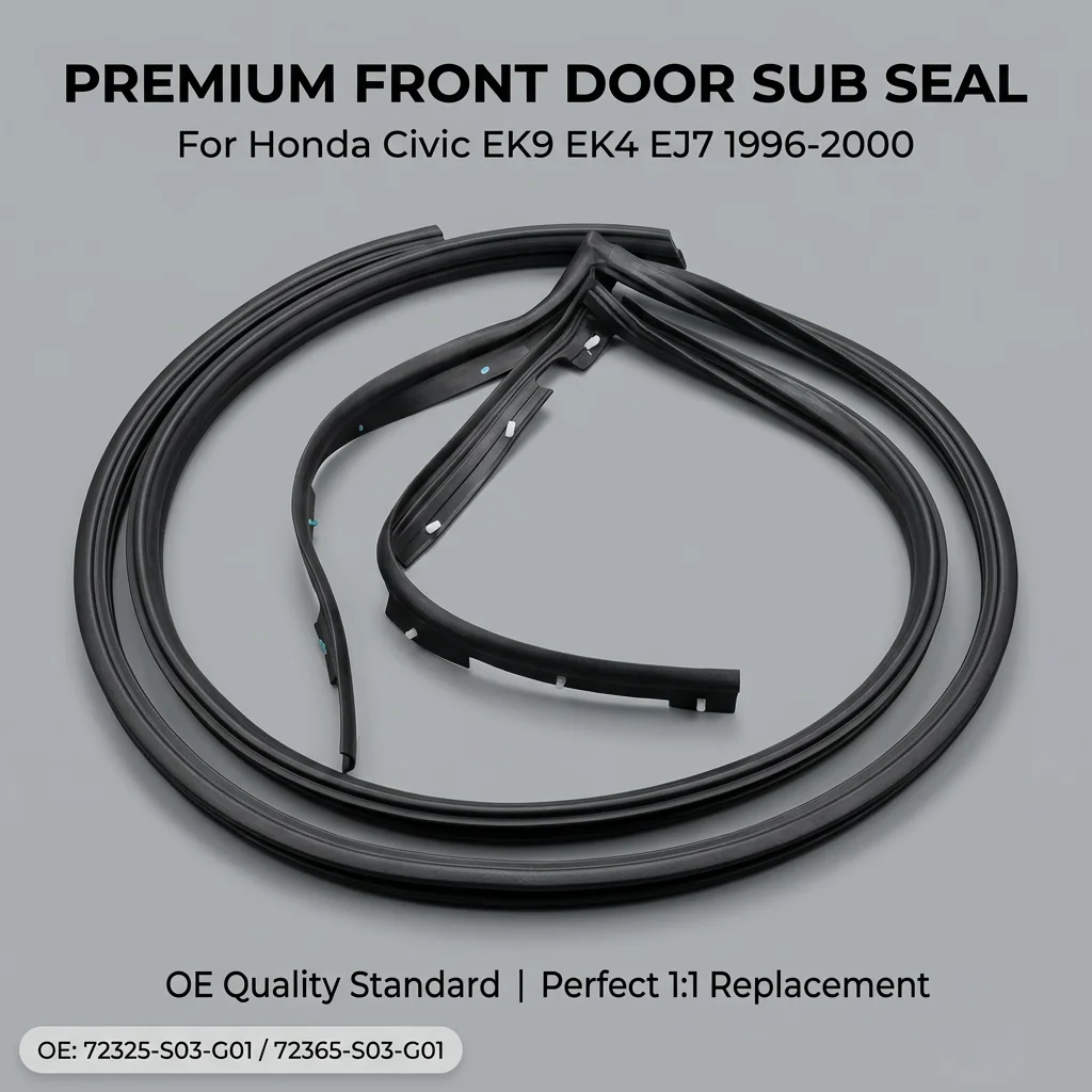 For 1992-1995 Honda Civic EG4 EG6 72365SR3014 Front Door Rubber Sealing For Honda Civic EK9 EK4 EJ7 1996-2000 72325S03G01 view 2