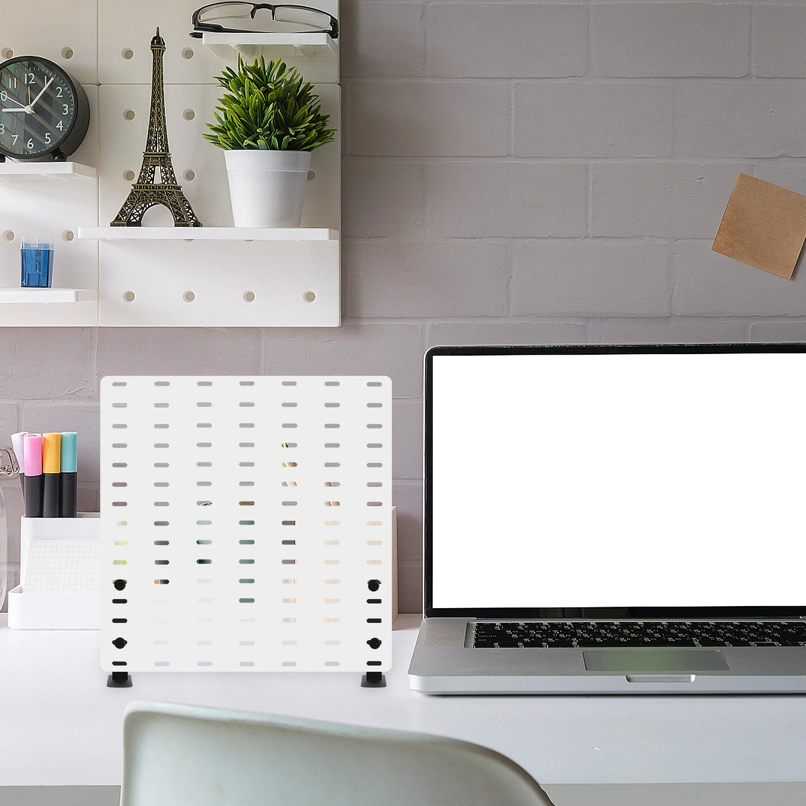 2pcs T Stainless Steel Panel Desk Support Heavy Duty Durable Rust Resistant Table Top Display Stand Desk Stand Accessories