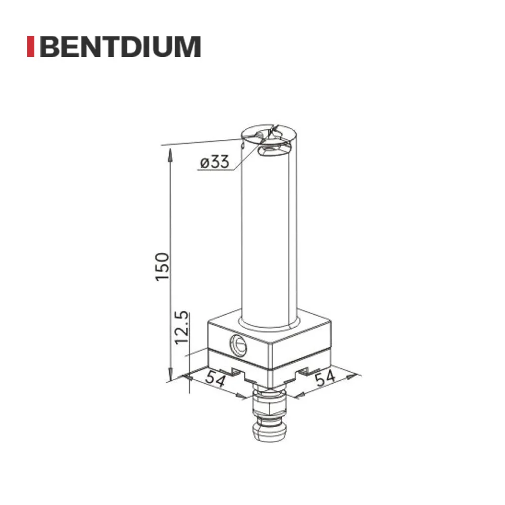 Hand Chuck Adapter 150mm Numerical Control Machine Check Pin 3r Measuring Probe Tool Round Ruler